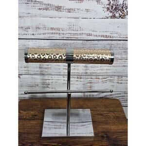 Bracelet Jewelry Display Stand Leopard Print Roll Watch Bangle Holder Metal